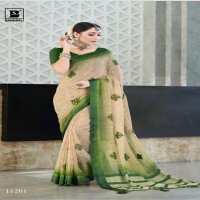 Bahubali Roopkala Wholesale Fancy Chiffon Printed With Embroidery Work Sarees