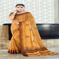 Bahubali Roopkala Wholesale Fancy Chiffon Printed With Embroidery Work Sarees