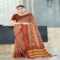 Bahubali Roopkala Wholesale Fancy Chiffon Printed With Embroidery Work Sarees