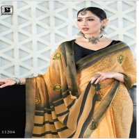 Bahubali Roopkala Wholesale Fancy Chiffon Printed With Embroidery Work Sarees