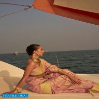 Rajtex Kingston Silk Wholesale Pure Satin Nylon Two Tone Weaving Sarees