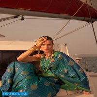 Rajtex Kingston Silk Wholesale Pure Satin Nylon Two Tone Weaving Sarees
