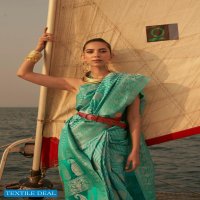 Rajtex Kingston Silk Wholesale Pure Satin Nylon Two Tone Weaving Sarees