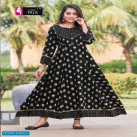 Fashion Talk Alina Wholesale 14 Kg Rayon Flare Kurtis Catalog