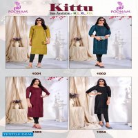 KITTU BY POONAM MODAL SILK CASUAL WEAR KURTIS