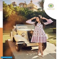 FLAIR TALK VOL 2 BY PASSION TREE COTTON PRINTED SHORT KURTI TUNIC TOPS