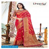 Lifestyle Rutba Vol-2 Wholesale Nylon Organza Fabrics Casual Sarees