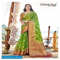 Lifestyle Rutba Vol-2 Wholesale Nylon Organza Fabrics Casual Sarees