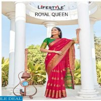 Lifestyle Royal Queen Wholesale Organza Fabrics Casual Indian Sarees