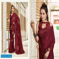 Saumya Rysa Wholesale Chinon Jacquard Festive Party Wear Sarees