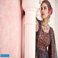 Alfaaz Kimaya Wholesale Designer Digital Print With Embroidery Concept Gown With Dupatta