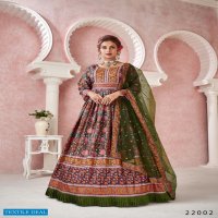 Alfaaz Kimaya Wholesale Designer Digital Print With Embroidery Concept Gown With Dupatta