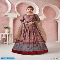Alfaaz Kimaya Wholesale Designer Digital Print With Embroidery Concept Gown With Dupatta