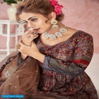 Alfaaz Kimaya Wholesale Designer Digital Print With Embroidery Concept Gown With Dupatta