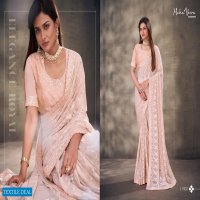 Maha Veera Sheesha Wholesale Gold Georgette Fabrics Ethnic Sarees