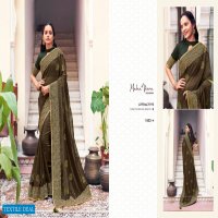 Maha Veera Meera Wholesale Gold Georgette Heavy Border Work Ethnic Sarees