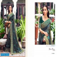 Maha Veera Meera Wholesale Gold Georgette Heavy Border Work Ethnic Sarees