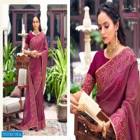 Maha Veera Meera Wholesale Gold Georgette Heavy Border Work Ethnic Sarees