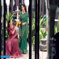Maha Veera Meera Wholesale Gold Georgette Heavy Border Work Ethnic Sarees