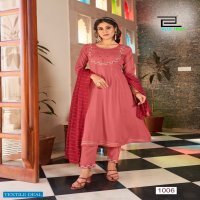Blue Hill Butterfly Wholesale Anarkali Cut With Pant And Dupatta Catalogue
