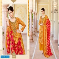 Harshit Kritika Wholesale Pure Viscose Rayon Digital Print With Fancy Work Dress Material