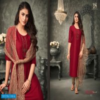 18 ATTITUDE BY AASTHA FASHION WOMANIYA WHOLESALE KURTI PANT AND DUPATTA COLLECTION
