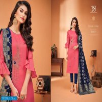 18 ATTITUDE ODHNI VOL 4 TRADITIONAL WEAR FANCY KURTI WITH DUPATTA SET