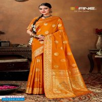 AAKRITI BY B FINE SILK PARTY WEAR GOOD LOOKING FANCY SAREES