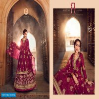 AARKH VOL 3 BY LEO FASHION DOLA JACQUARD LEHENGA STYLE SUITS SUPPLIER