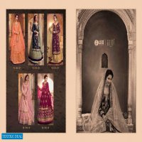 AARKH VOL 3 BY LEO FASHION DOLA JACQUARD LEHENGA STYLE SUITS SUPPLIER