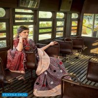 AJRAKH SILK BY LT FASHION LINEN SILK WITH CONTRAST BLOUSE COLLECTION