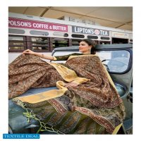 AJRAKH SILK BY LT FASHION LINEN SILK WITH CONTRAST BLOUSE COLLECTION