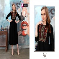 ALANKAR VOL 2 BY FASHION TALK RAYON EMBROIDERY GOOD LOOKING KURTI CATALOGUE