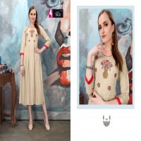 ALANKAR VOL 2 BY FASHION TALK RAYON EMBROIDERY GOOD LOOKING KURTI CATALOGUE