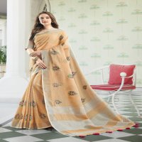 AMYRA VOL 2 BY SANGAM PRINTS LINEN COTTON WITH EMBROIDERY SAREE COLLECTIONS