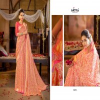 ANTRA INAYAT COLORFUL PRINTED CHIFFON SARIS ONLINE SHOPING IN INDIA