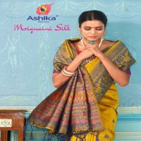 ASHIKA SAREES MRIGNAINI SILK BHAGALPURI SILK DESIGNER SARIS AUTHORIZED SUPPLIER