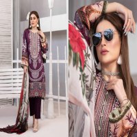 Agha Noor Sybil Wholesale Pure Lawn Dress Material