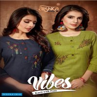 Alishka VIbes Wholesale Kurti With Pant Catalog