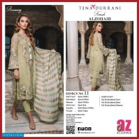 Alzohaib Tena Durrani Formals Wholesale Pakistani Dress Material