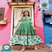 Aradhna Level Vol-4 Wholesale Long Anarkali Kurtis Catalogs
