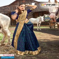 B FINE LAUNCH ART OF ZARI CLASSY LOOK BANARASI SILK DESIGNER SAREE