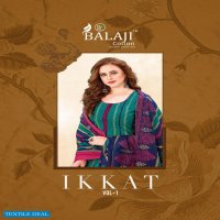 Balaji Ikkat Wholesale Cotton Printed Dress Material