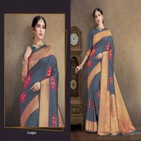 CHANDERI SAREE LAUNCH GEHNA TRADITIONAL WEAR SILK HEAVY LOOK SAREE WHOLESALER
