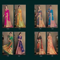 CHANDERI SAREE LAUNCH GEHNA TRADITIONAL WEAR SILK HEAVY LOOK SAREE WHOLESALER