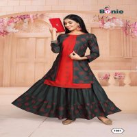 CHAVI 2 BY BONIE HEAVY RAYON KURTI WITH SKIRT CATALOG COLLECTION WHOLESALER