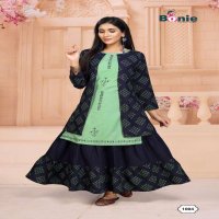 CHAVI 2 BY BONIE HEAVY RAYON KURTI WITH SKIRT CATALOG COLLECTION WHOLESALER