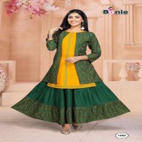 CHAVI 2 BY BONIE HEAVY RAYON KURTI WITH SKIRT CATALOG COLLECTION WHOLESALER