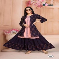 CHAVI 2 BY BONIE HEAVY RAYON KURTI WITH SKIRT CATALOG COLLECTION WHOLESALER