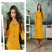 CHHAYA VOL 3 BY BAANVI COTTON WORK SIMPLE LADIES KURTIS